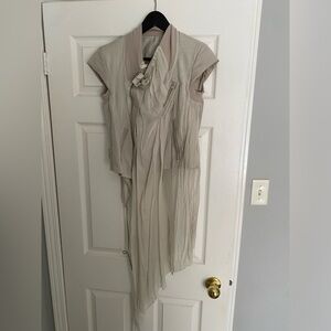 Rick Owens Asymmetrical Cream Top/ Vest